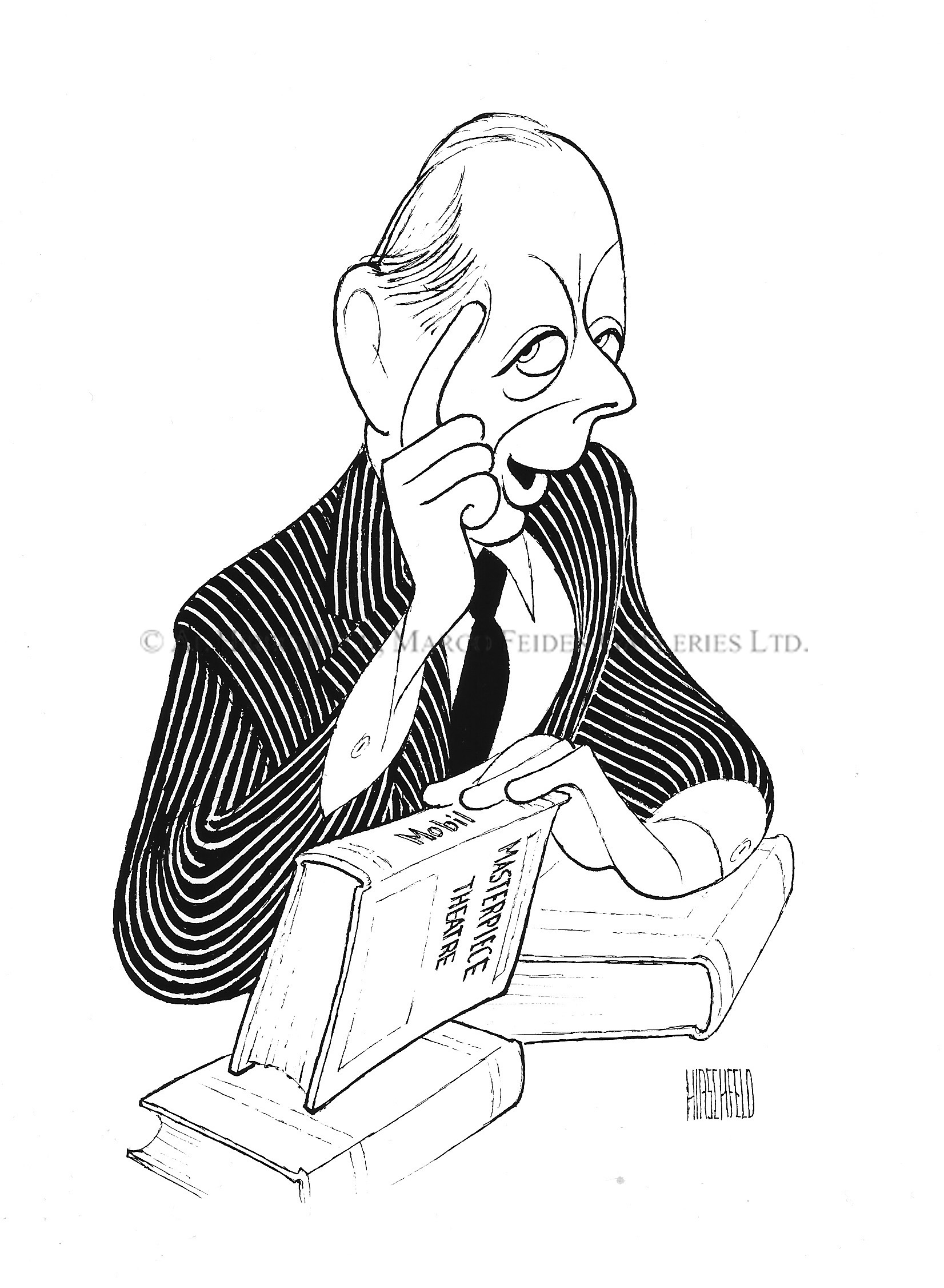 1652x2252 Alistair Cooke, Host Of ~ By Al Hirschfeld