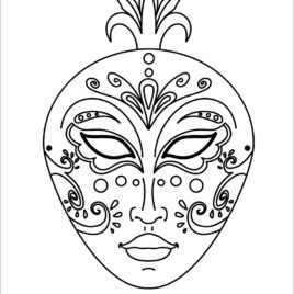 268x268 Theatre Mask Coloring Page Kids Drawing And Coloring Pages