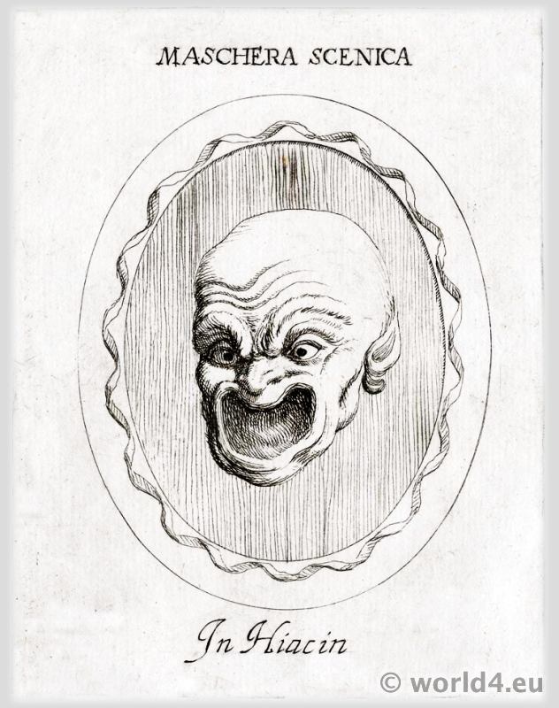 632x800 Ancient Theatre Masks. The Masks Of Tragedy And Comedy. Costume