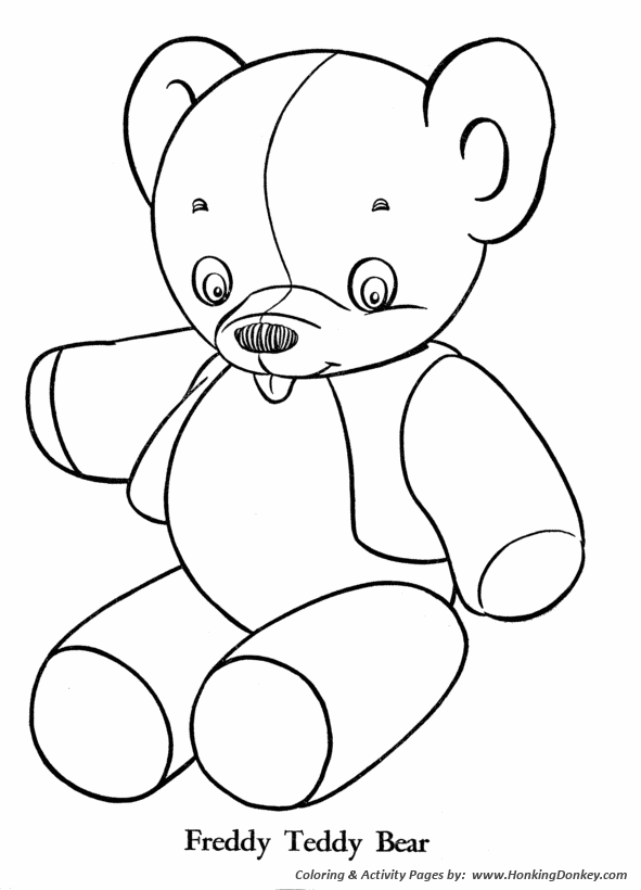591x820 Teddy Bear Coloring Pages Stuffed Teddy Bear Coloring Sheet