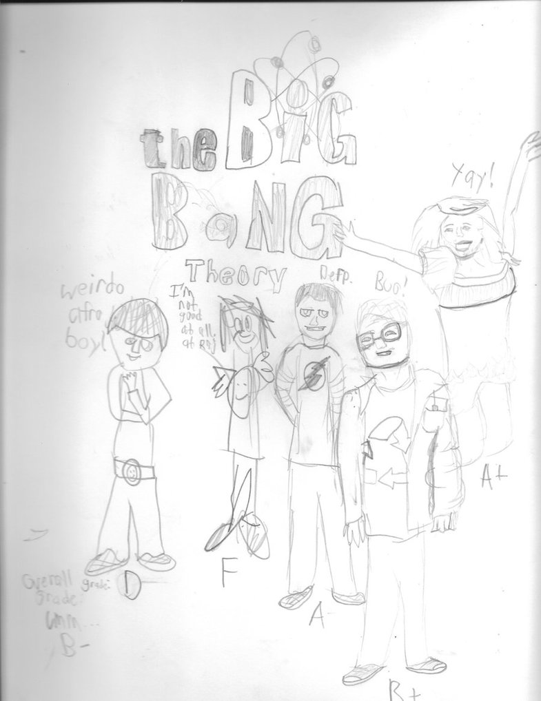 785x1018 Big Bang Theory Cast (Realistic Drawing Test) By Wolfheart4899