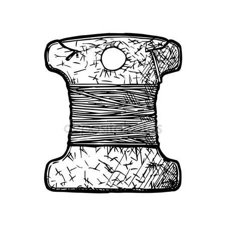 450x450 Vector Drawing Of Thimble Stock Vector Suricoma