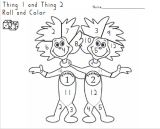 320x258 Thing 1 And Thing 2 Roll And Color Tales From A K 1 Classroom