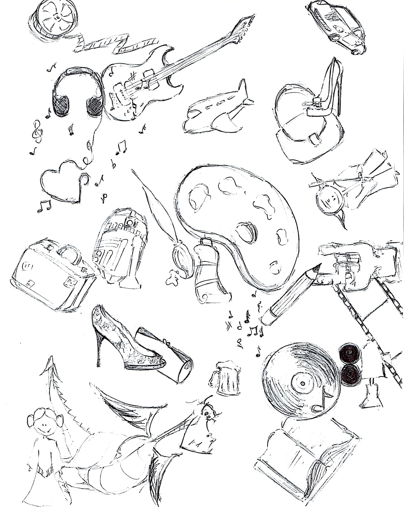 1654x2076 Drawing Manon's Maze