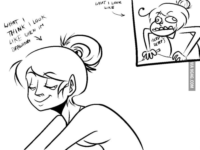 700x525 What I Think I Look Like When Im Drawing