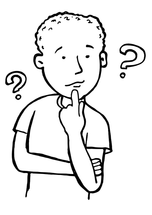 531x750 Coloring Page Thinking