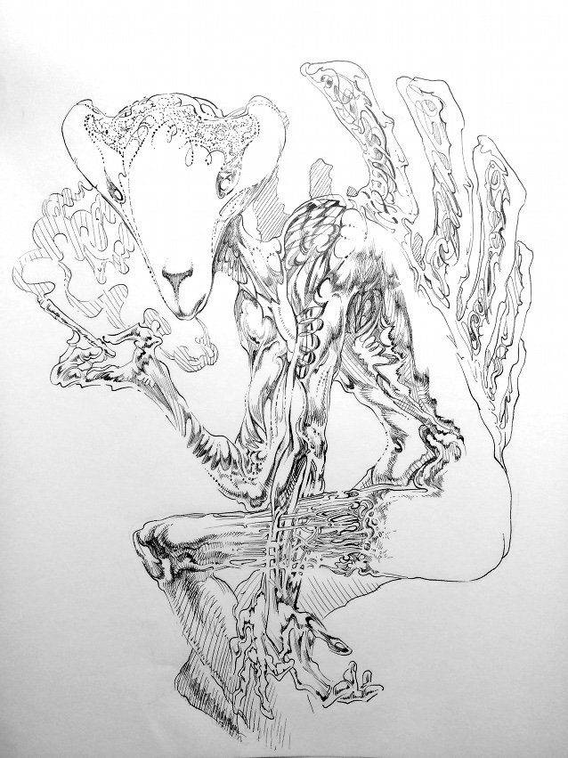 638x851 Sketchbook Drawings Alien Drawings