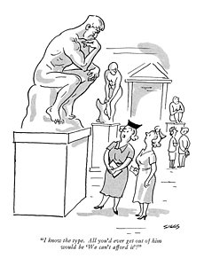 230x300 The Thinker Drawings Fine Art America