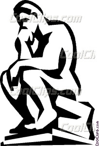 204x300 Thinker Vector Clip Art