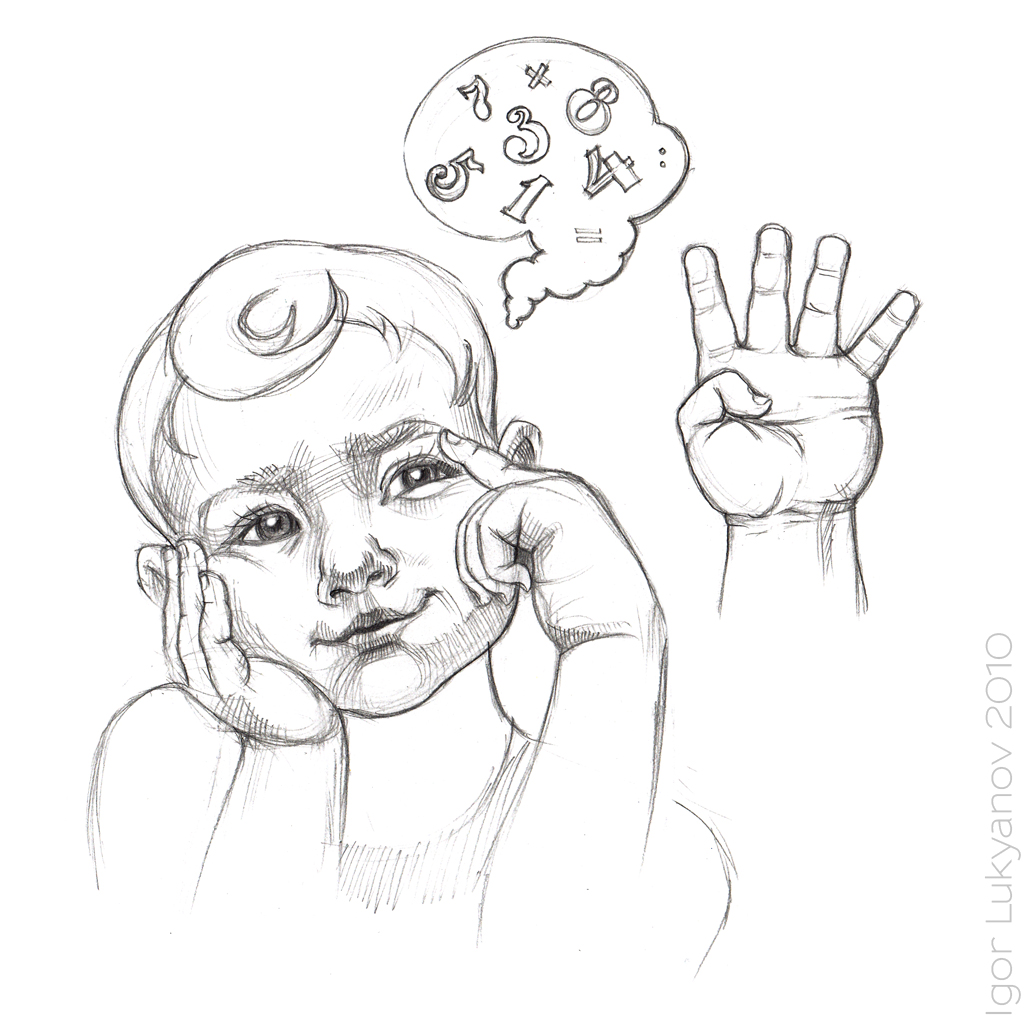 1024x1024 A Thinking Boy Sketch