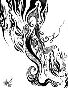 231x300 Abstract Thinking Drawings Fine Art America