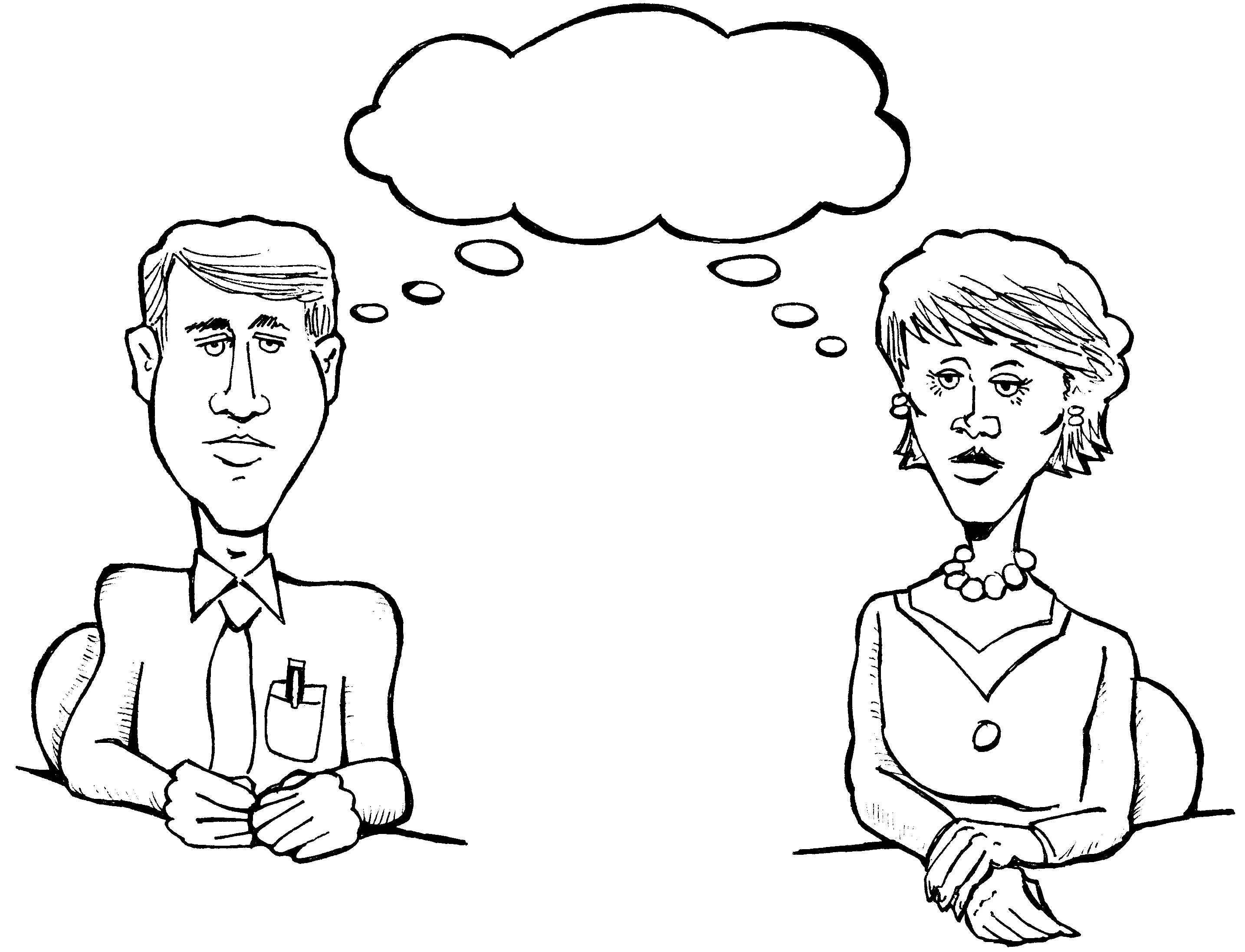 2869x2194 Man Thinking Of Woman Image