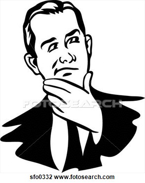 293x370 Reflection Clipart Man Thinking