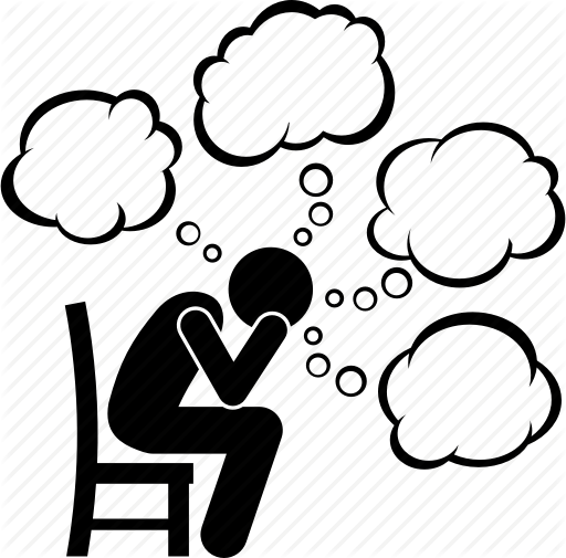 512x505 Depress, Man, Many, Overthinking, Problem, Thinking, Thoughts Icon