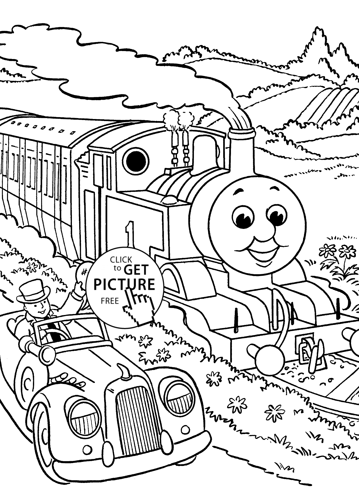 1483x2079 Thomas And Friends Coloring Pages Race For Kids, Printable Free