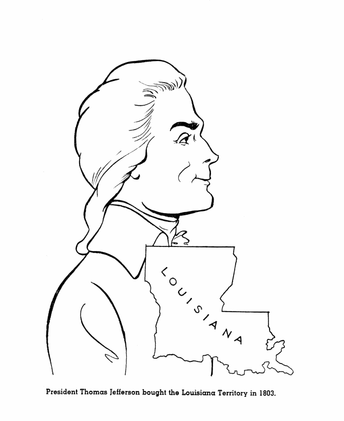 670x820 Thomas Jefferson Coloring Pages