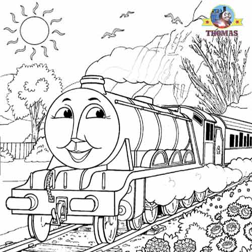 500x500 Free Online Thomas Coloring Pages For Kids Arts And Crafts Train