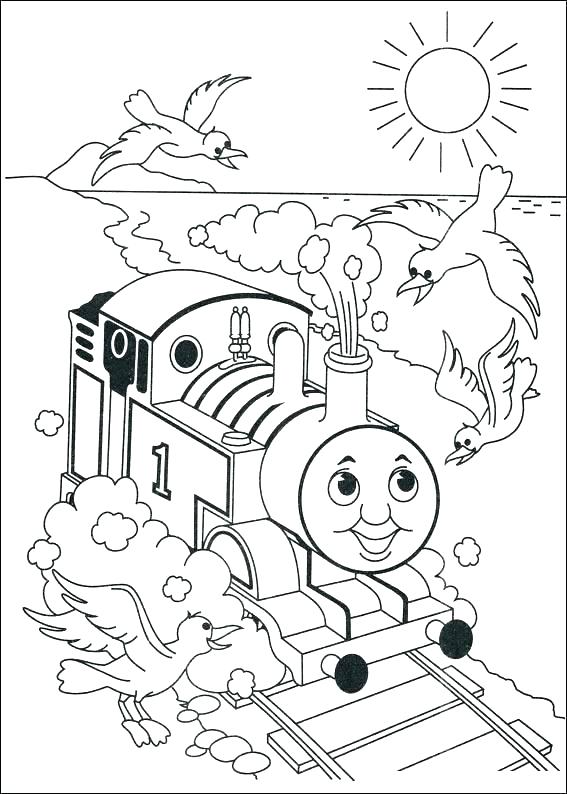 567x794 Thomas The Tank Engine Coloring Book Plus Best The Train Coloring
