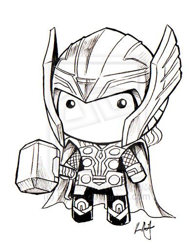 400x511 Chibi Thor Art For Amigurumi Inspiration Tomloki With A Dash