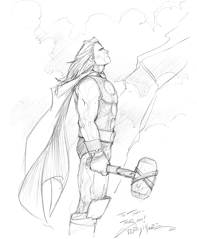 Thor Cartoon Drawing at GetDrawings | Free download