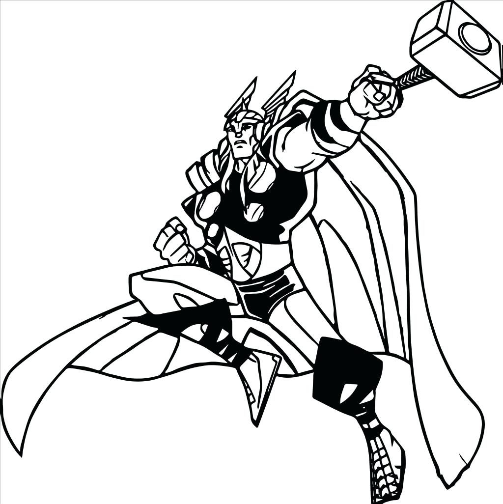 Thor Cartoon Drawing at GetDrawings | Free download