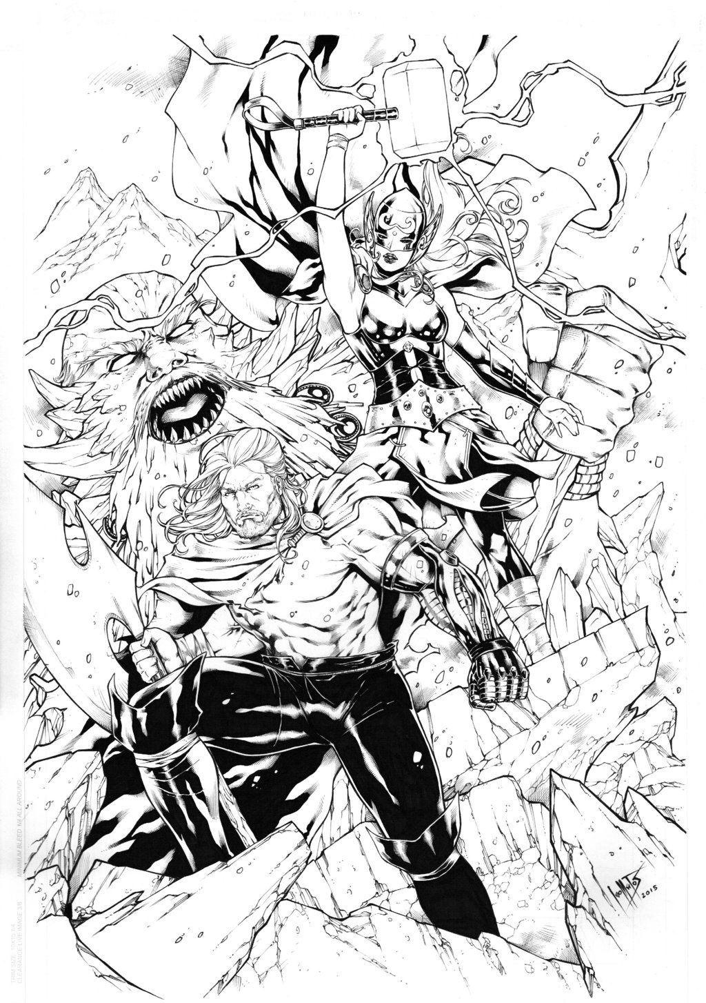 1024x1454 Unworthy Thor And Thor By Leomatos2014