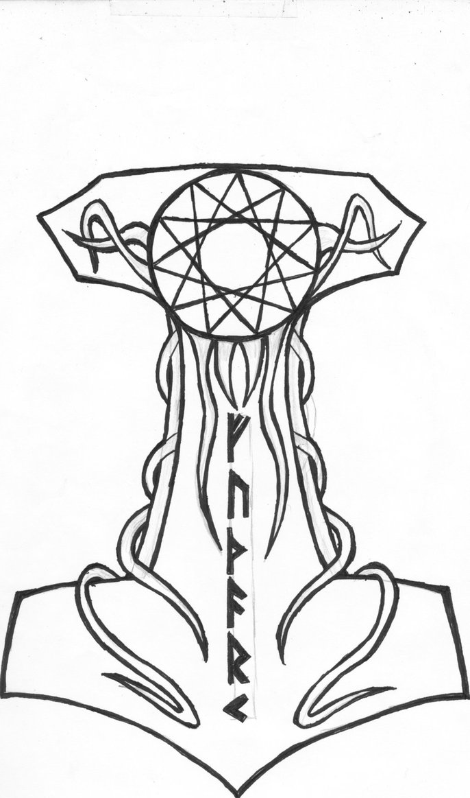 686x1163 Thor Hammer By Chad Cliff