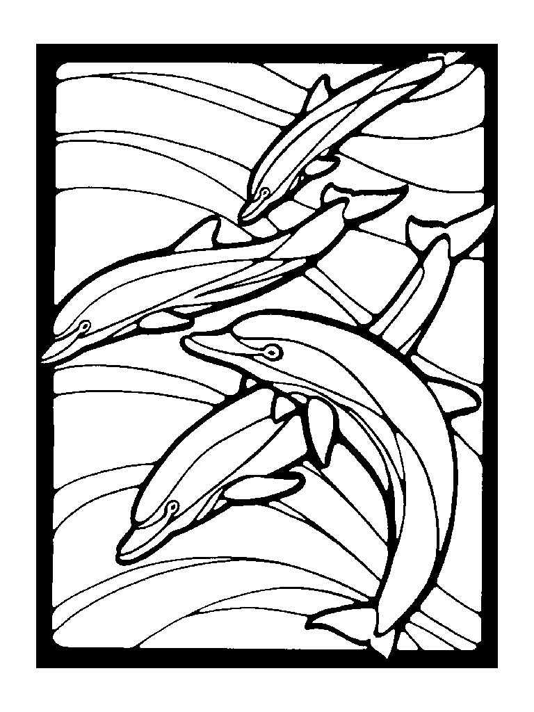 768x1024 Dolphins Coloring Page.gif