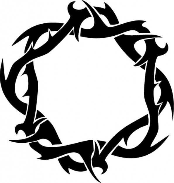 595x626 Thorns Crown Ring Clipart Top View Tattoos Crown