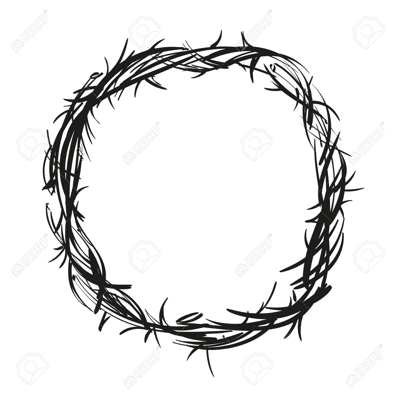 1300x1300 Crown Of Thorns Royalty Free Cliparts, Vectors, And Stock