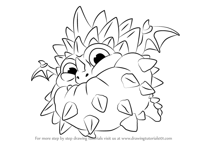 800x566 Learn How To Draw Pop Thorn From Skylanders (Skylanders) Step By