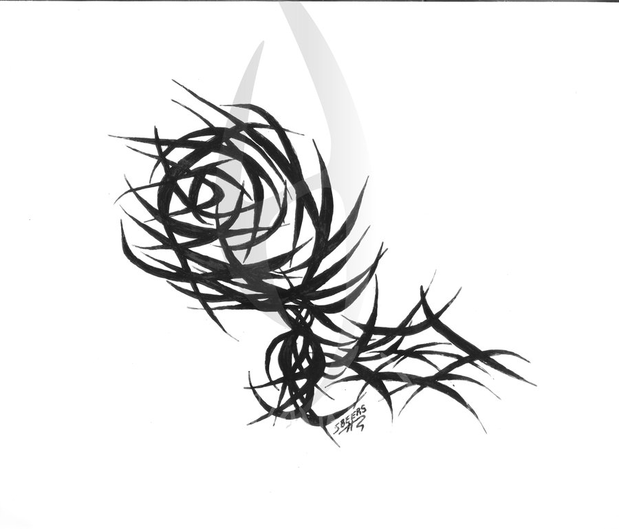 900x769 Rose Of Thorns By Luckysham85