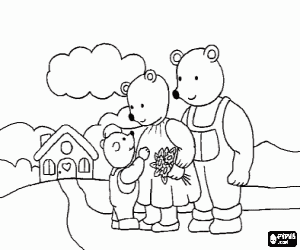 300x250 Goldilocks And The Three Bears Coloring Pages Printable Games