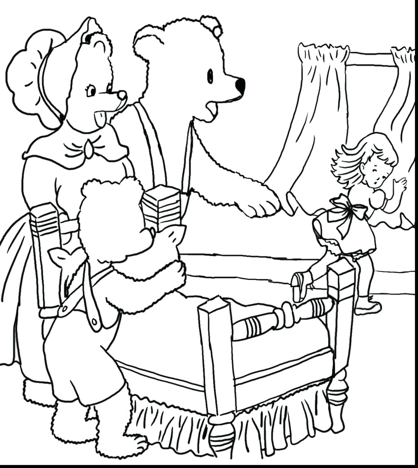 1377x1540 Coloring Goldilocks Coloring Page And The Ark Pages Children