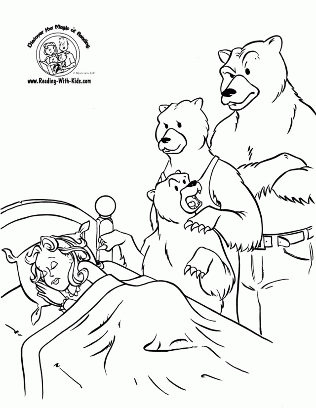 640x826 Goldilocks And The Three Bears Coloring Pages 448957