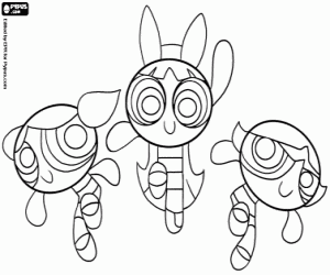 300x250 The Powerpuff Girls Coloring Pages Printable Games