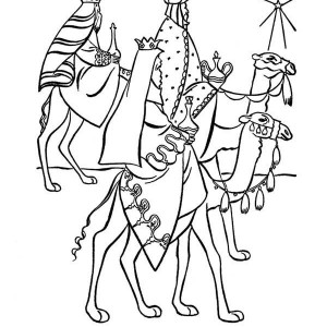 300x300 Journey Of Three Kings Bible Christmas Story Coloring Pages Best