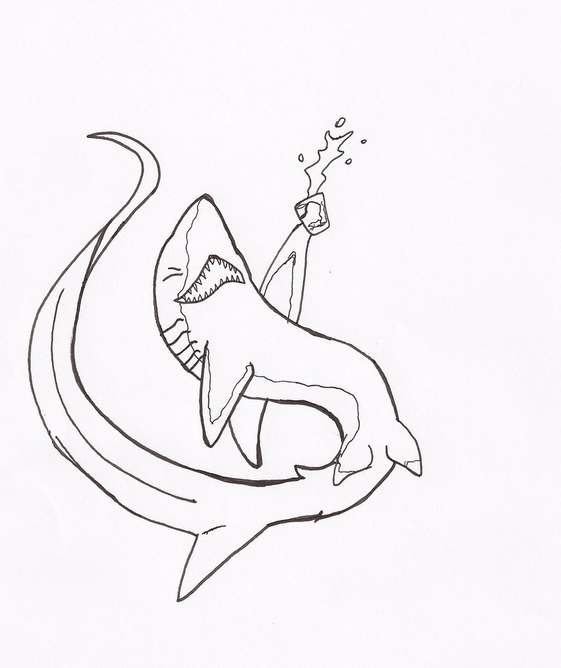 Thresher Shark Drawing at GetDrawings | Free download