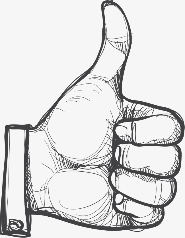650x836 Hand Painted Thumbs, Vector Material, Give A Thumbs Up, Hand