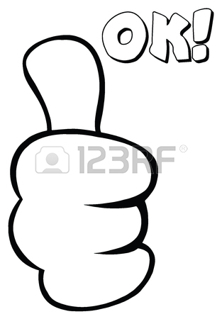 313x450 African American Cartoon Hand Giving Thumbs Up Gesture