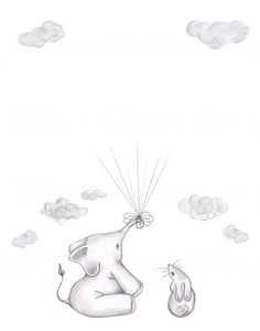236x300 Original Drawing, Baby Shower Guest Book Art