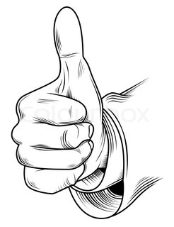 246x320 Thumbs Up, Thumbs Down Vector Stock Vector Colourbox