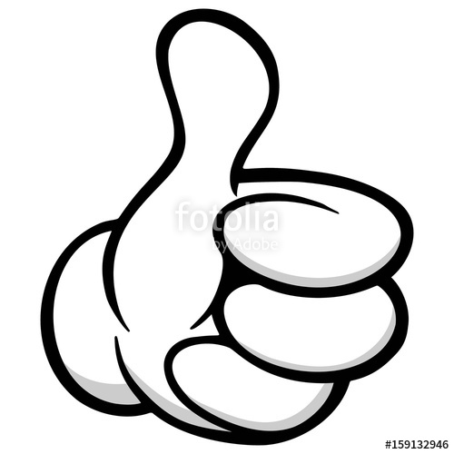 500x500 Thumbs Up Cartoon Hand Stock Image And Royalty Free Vector Files