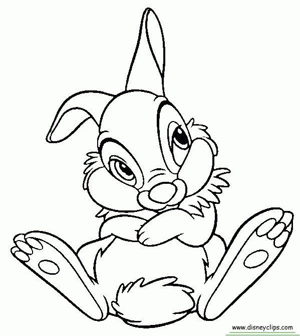 599x669 Thumper Coloring Back To Our Youth Adult Coloring Projects