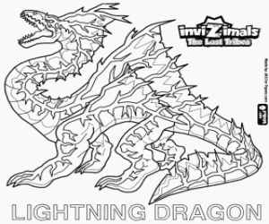 300x250 Lightning Dragon, Invizimals Tlt Coloring Page Printable Game