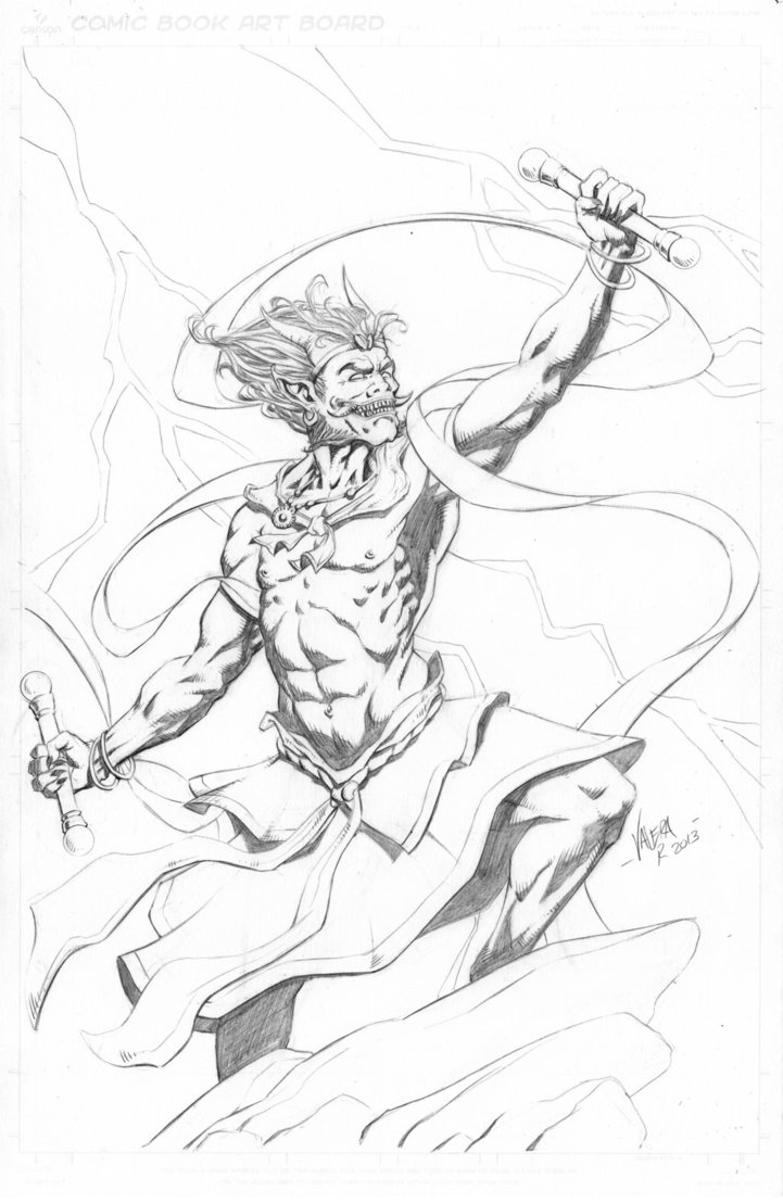 721x1108 Raijin, God Of Thunder By Rv1994