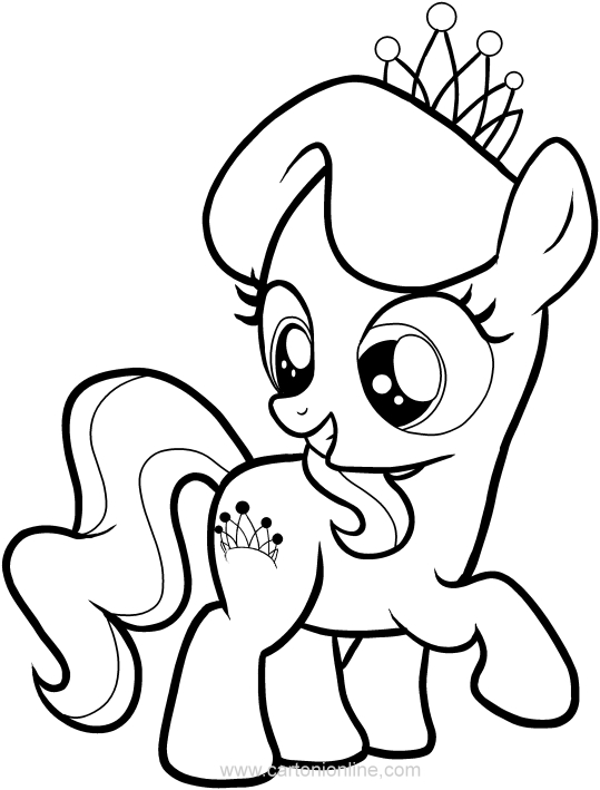 539x709 Diamond Tiara Of My Little Pony Coloring Pages