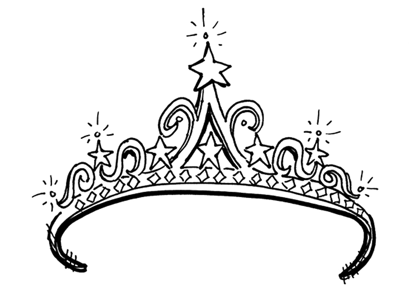 842x595 The Tiara Crown Coloring Pages 19