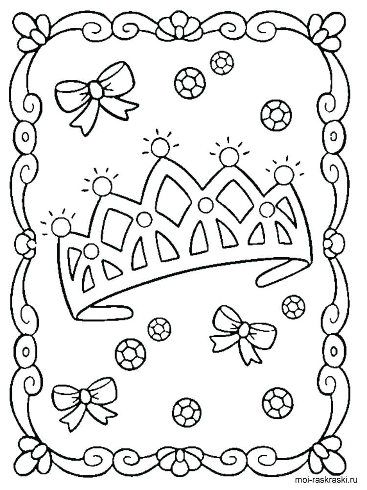 750x1000 Tiara Coloring Page