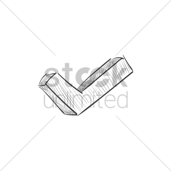 600x600 Tick Icon Vector Image